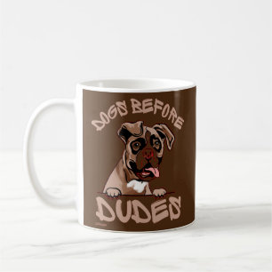 DOGS BEFORE DUDES Olde English Bulldog funny dog   Coffee Mug