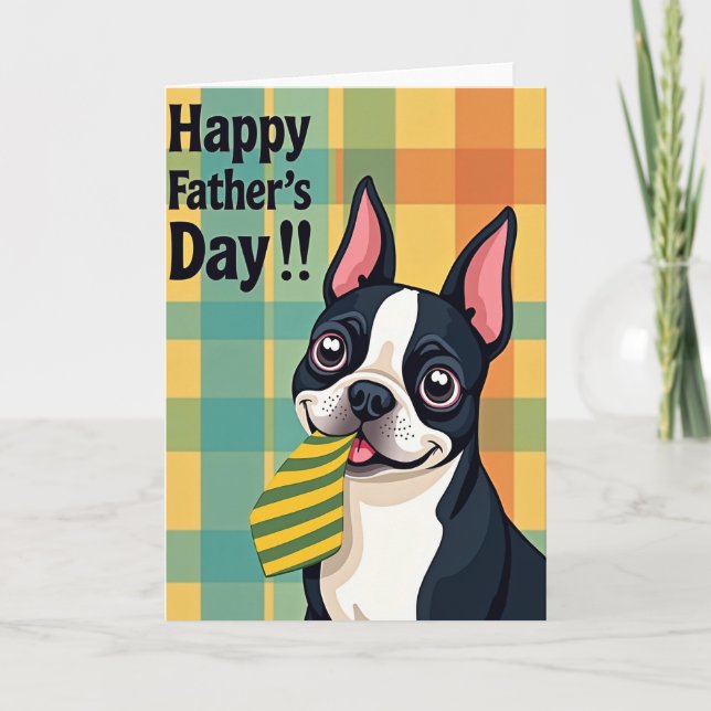 Dogs Best Fathers Day Card (Front)