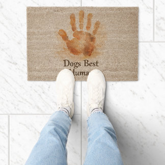 Dogs Best Human Coir Door Mat