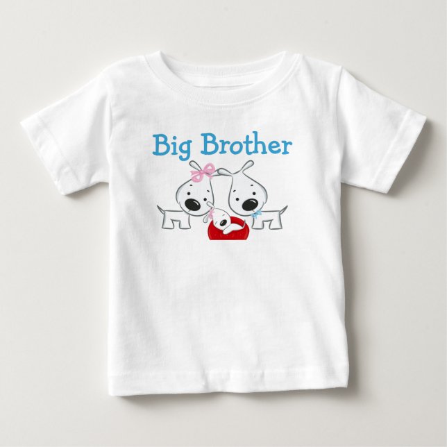 Dogs Big Brother Baby T-Shirt (Front)