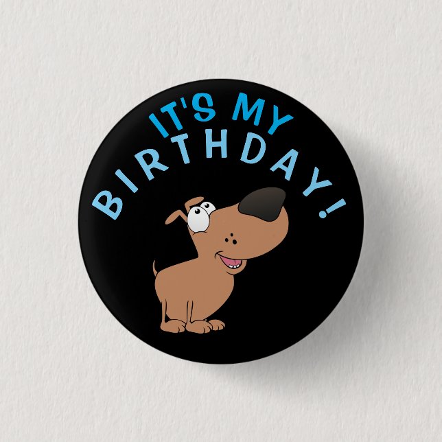Dog's Birthday! Button (Front)