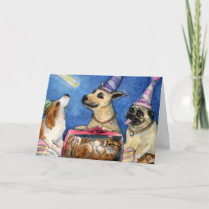 Dog's birthday card
