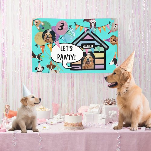 Dogs Birthday Party banner decoration