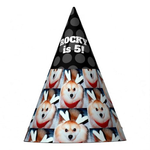 Dogs Birthday Party Custom Pet Photo Party Hat