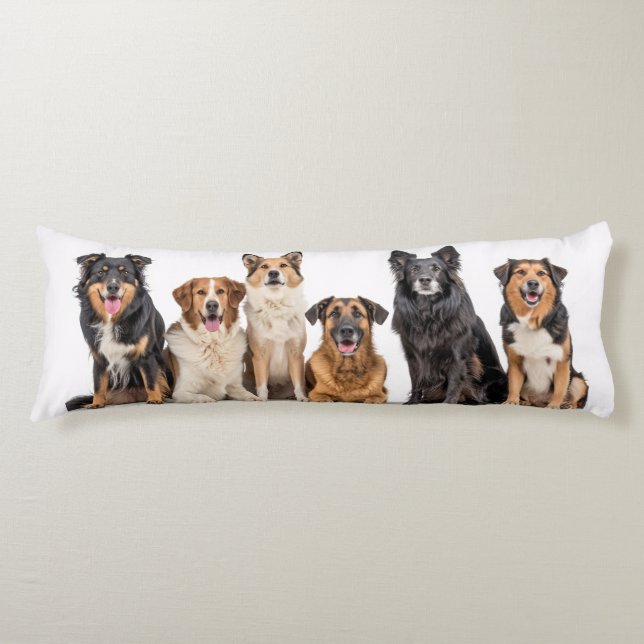 Dogs Body Pillow (Front)