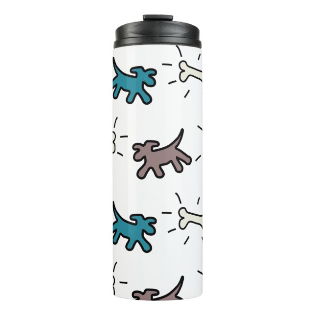 Dogs Bones EG Graffiti Style Thermal Trumbler Thermal Tumbler (Front)