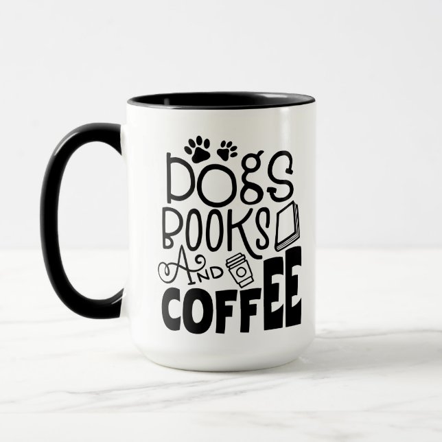 Dogs, Books, and Coffee Mug (Left)