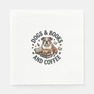 Dogs Books Coffee Bulldog Stack Cup_1 Napkins