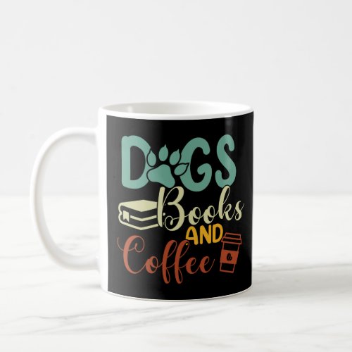 Dogs Books Coffee T Shirt Love Dogs Love Reading L Coffee Mug