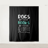 Dogs Books Coffee Weekend Animal Lover