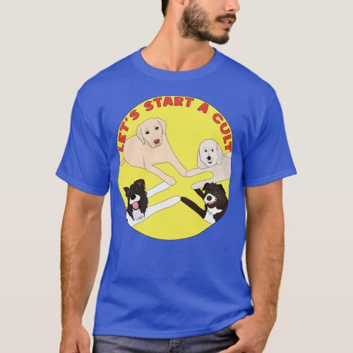 Dogs Border Collie PoodleDoodle Scruffy Mutt and a T_Shirt