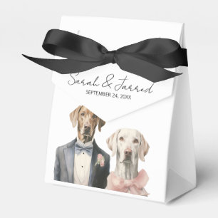 Dogs Bride & Groom Wedding Favor Boxes