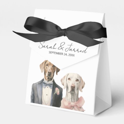 Dogs Bride  Groom Wedding Favor Boxes