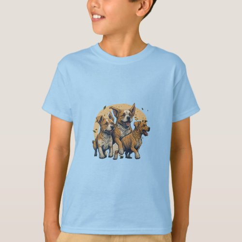 Dogs cartoon  T_Shirt
