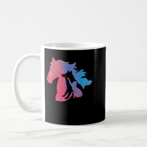 Dogs cats and horses pets design for animal protec coffee mug