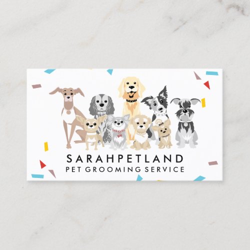 Dogs Chihuahua Collie Golden retriever terrier Business Card