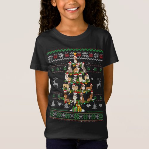 Dogs Christmas Tree Funny Dog Lover Ugly Sweater X