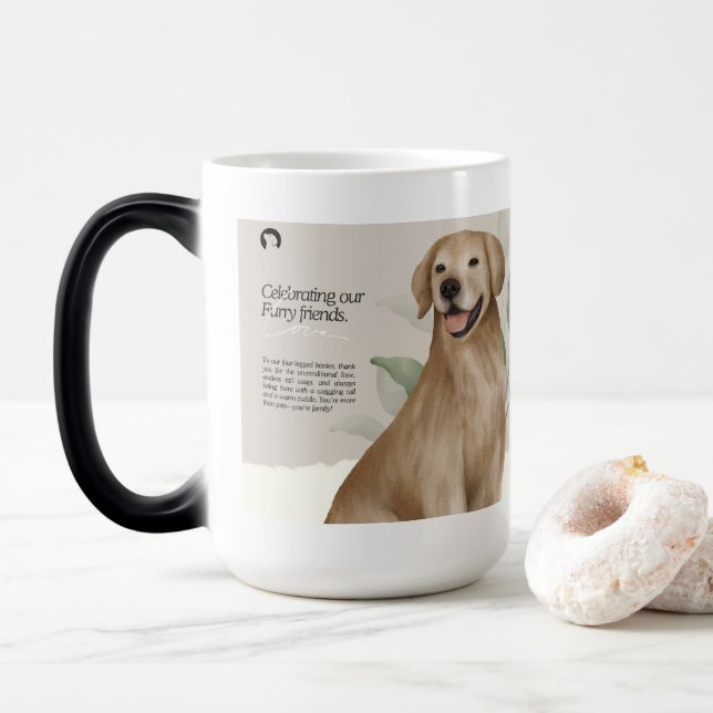 dogs color morph mug  (With Donut)