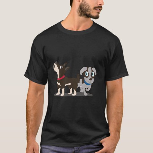Dogs Comic Motive Dog Owner Dog Lover T_Shirt