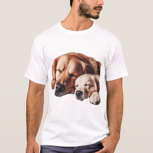 Dogs Cuddling  T_Shirt