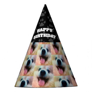 Dog's Custom Photo Birthday Party Hat