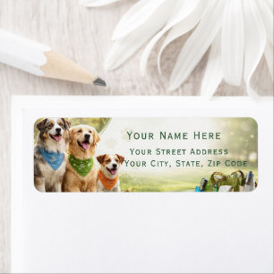 Dogs Custom Return Address Label