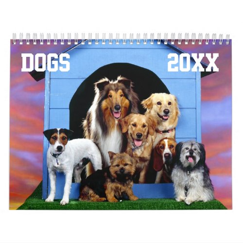 Dogs Customizable Calendar