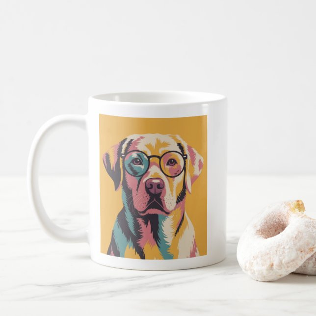 Dogs 🐶 – Cute & Funny Dog Lover Designs Coffee Mug (With Donut)