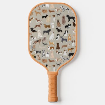 Dogs Cute Pet Pickleball Paddle by FriendlyPets at Zazzle