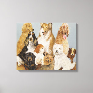 Dogs' Dinner Canvas Print