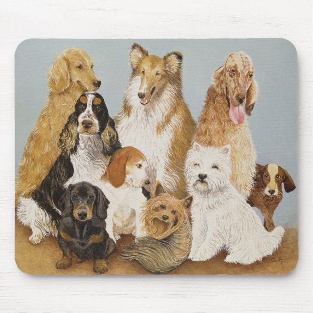 Dogs' Dinner Mouse Pad (Front)