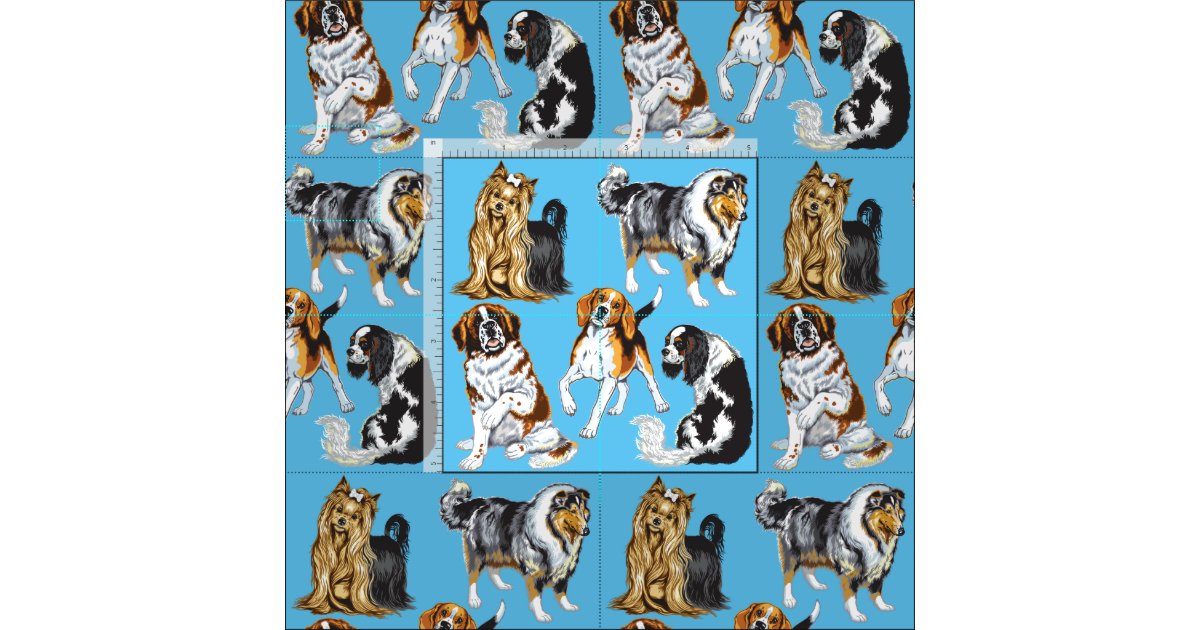 dogs fabric