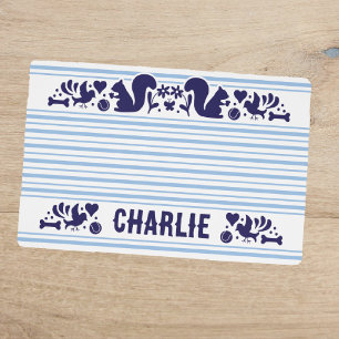 Dog's Favorite Things Blue Placemat