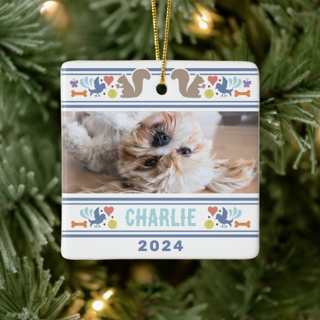 Dog's Favorite Things  Ceramic Ornament (Tree)