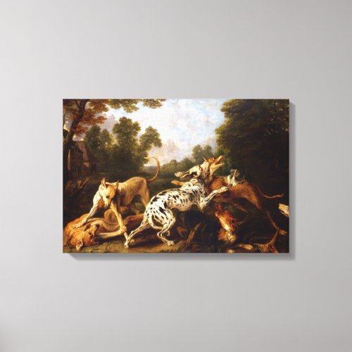 Dogs Fighting by Frans Snyders Canvas Print