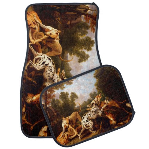Dogs Fighting by Frans Snyders Car Floor Mat
