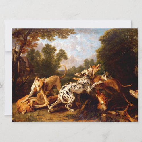 Dogs Fighting by Frans Snyders Card