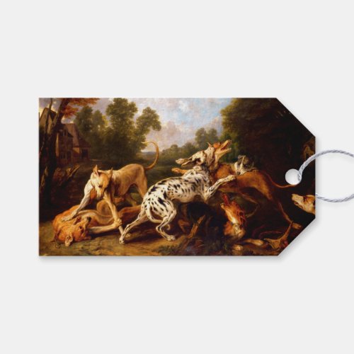 Dogs Fighting by Frans Snyders Gift Tags