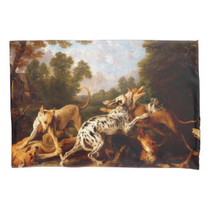 Dogs Fighting (by Frans Snyders) Pillow Case
