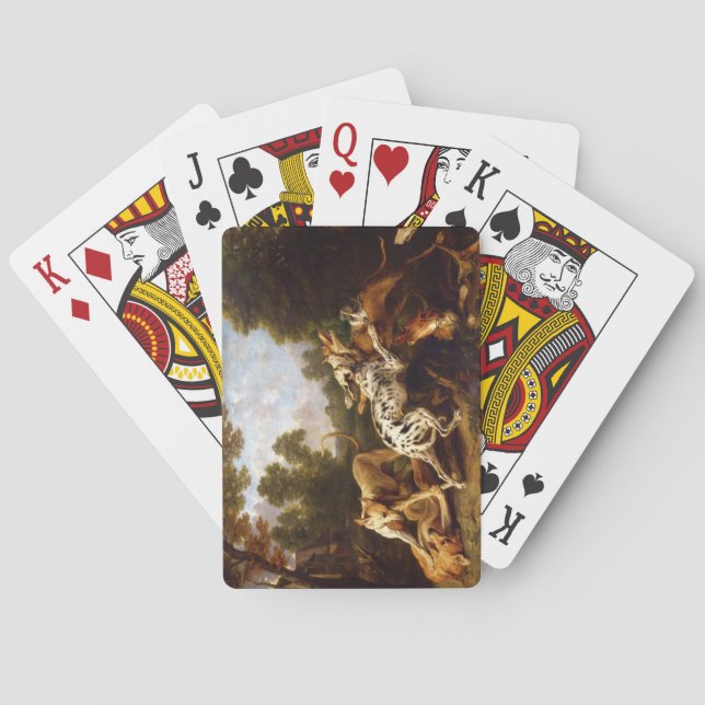 Dogs Fighting (by Frans Snyders) Poker Cards (Back)
