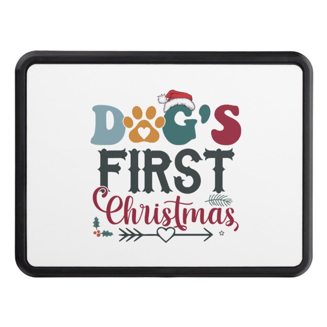 Dog's First Christmas Hitch Cover (Front)