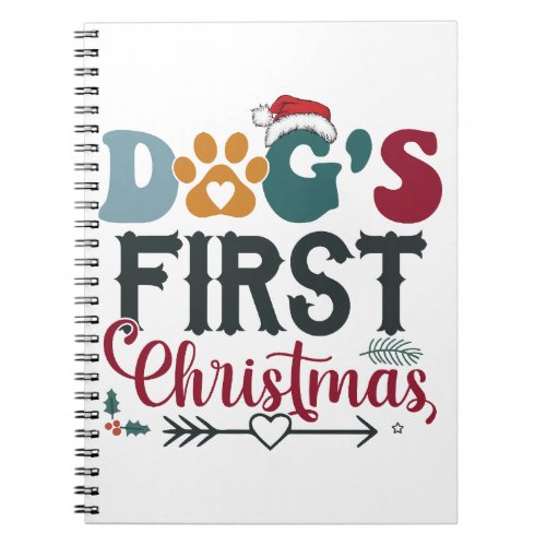 Dogs First Christmas Notebook
