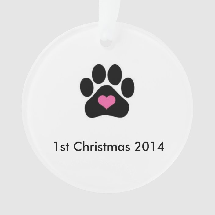 Dog S First Christmas Ornament Zazzle Com