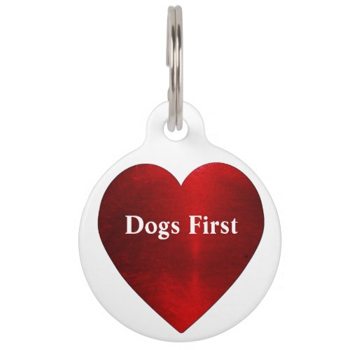 Dogs First pet id tag