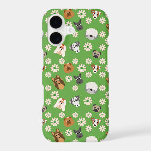 Dogs & Flowers iPhone 17 Case