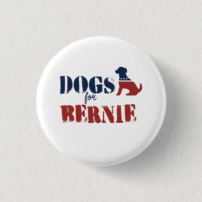 Dogs for Bernie Pinback Button (Front)