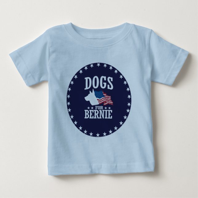 DOGS FOR BERNIE SANDERS BABY T-Shirt (Front)