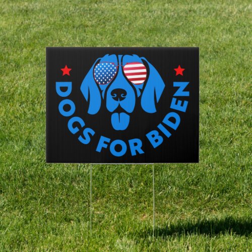 Dogs for Biden 2024 lawn  Sign