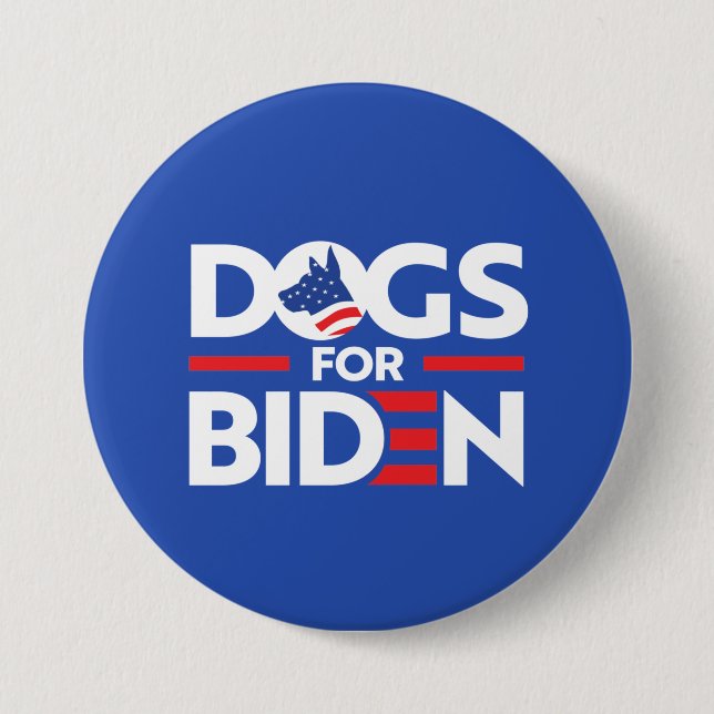 DOGS FOR BIDEN BUTTON (Front)