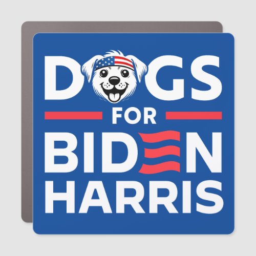 Dogs for Biden Harris 2024  Car Magnet